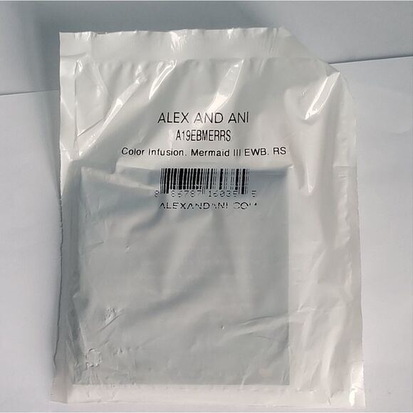 Alex and Ani Women's Color Infusion Mermaid Charm Bangle Bracelet - Picture 4 of 6